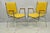 Vintage Nightingale Mid Century Modern Chrome & Yellow Vinyl Stacking Chair Pair For Sale - Image 15 of 15