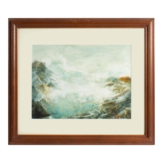 Watercolor Seascape Painting by Bill Abell For Sale