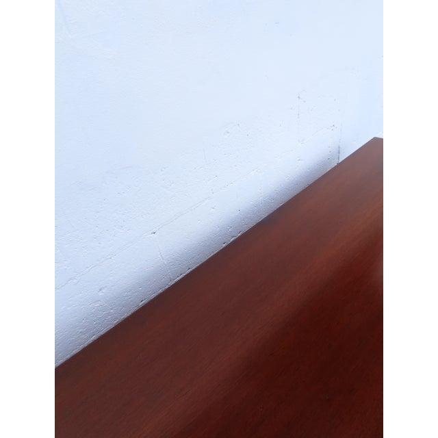 Flame Mahogany Long Credenza Sideboard Media Console Bathroom Vanity 6903 For Sale - Image 13 of 15