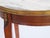 Antique French Louis XV Style Round Side Table with Mable Top and Brass Details, 1960s For Sale - Image 9 of 11