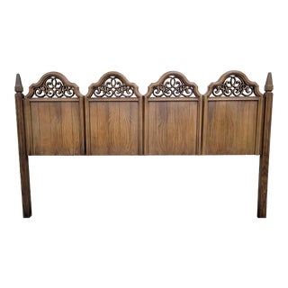 Vintage Hollywood Regency Style King Size Headboard For Sale