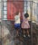Marshall Goodman Children Playing, Oil Painting by Marshall Goodman circa 1960 For Sale