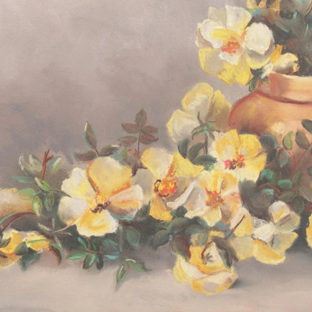 'Still Life of Tea Roses' by Laura Coombs Hills, Philadelphia Academy of Fine Arts Medal of Honor, New York, Art Students League, Woman Artist For Sale - Image 4 of 8