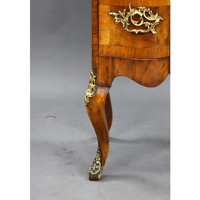 Gold 19th Century French Walnut Cabinet, 1870 For Sale - Image 8 of 9