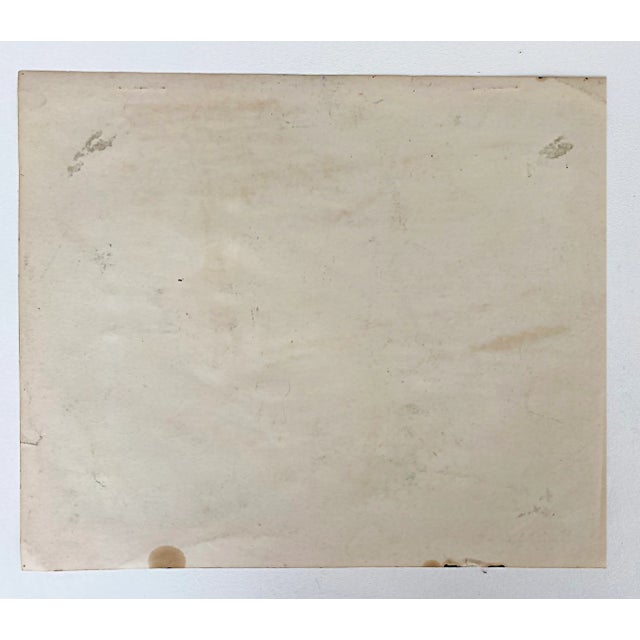 1990s Vintage Warren Fischer Abstract Pastel Drawing on Paper For Sale - Image 5 of 6