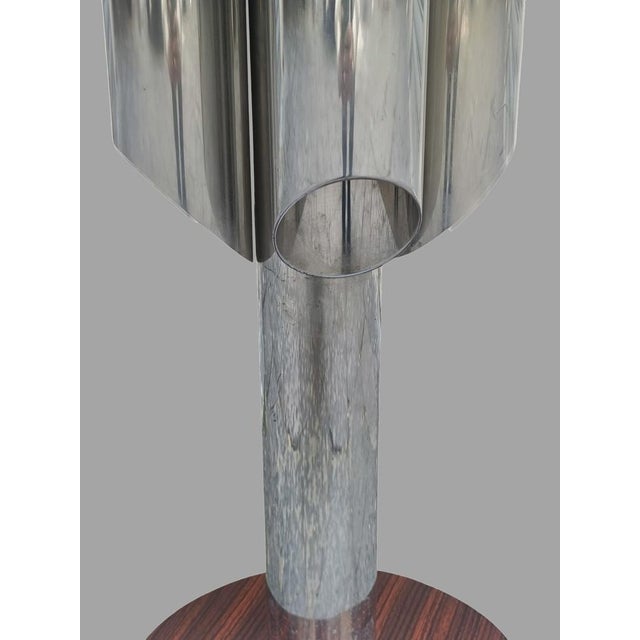 1970s Tall Chrome and Leather Bar Stool, Italy, 1970s For Sale - Image 5 of 11