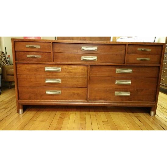 1955 Willett TransEast Solid Cherry Long Dresser Chairish