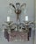Hollywood Regency 1940's Hollywood Regency Silvered Metal With Amethyst & Pink Cut Austrian Crystal Waterfall Wall Sconces a - Pair For Sale - Image 3 of 18