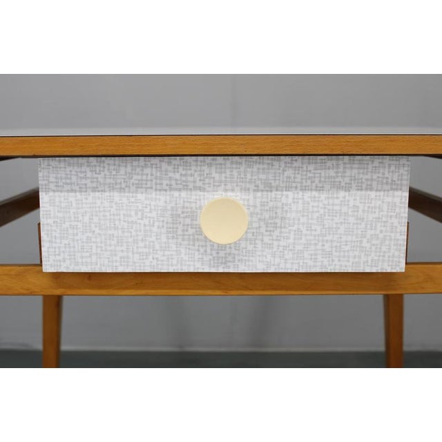 Side Table with Formica Top and Drawer, Czechoslovakia, 1960s For Sale - Image 9 of 18