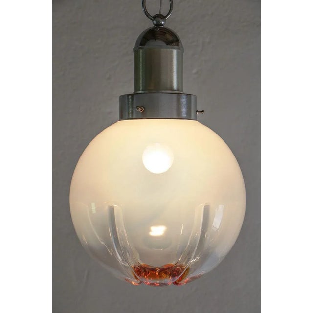 AVMazzega Italian Ball Pendant Lamp from Mazzega, 1970s For Sale - Image 4 of 18