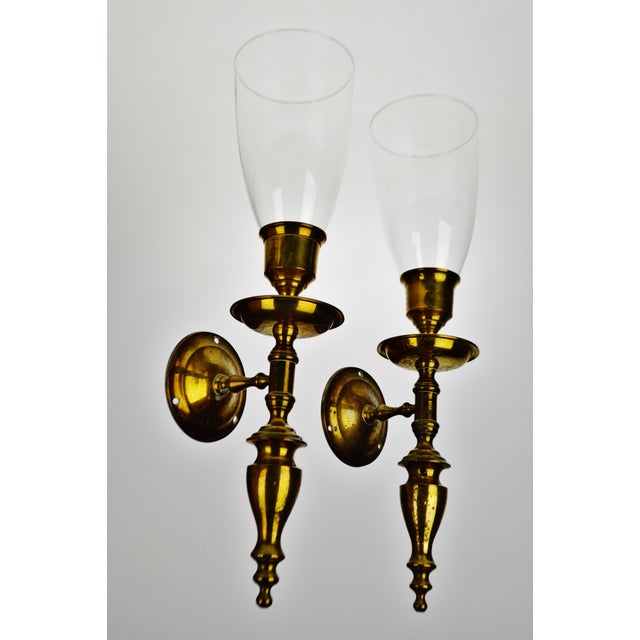 Vintage Brass Candle Wall Sconces a Pair Chairish