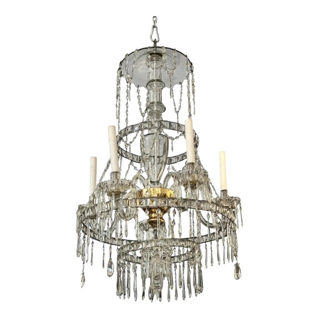 19th Century Swedish Neoclassical Chandelier For Sale