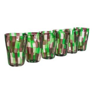 Italian Murano Glassware by Mariana Iskra for Ribes, 2004, Set of 6 For Sale