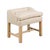Early 20th Century 1920s English Upholstered Stool with Slightly Raised Back For Sale - Image 5 of 12