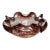 Vintage Barovier & Toso Attributed Mid-Century Amethyst Controlled Bubble Murano Art Glass Trinket Dish Bowl For Sale