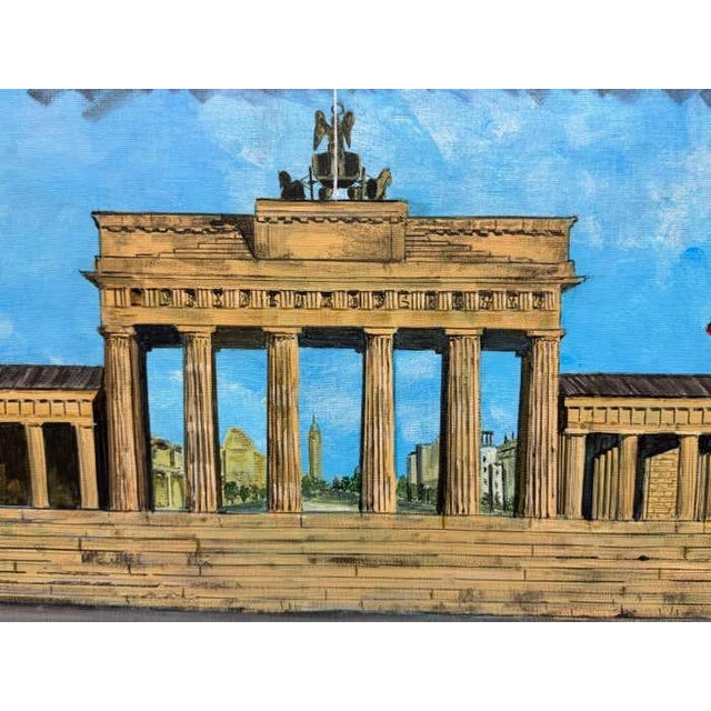 1980s Pair of Berlin & Vienna Landmarks Oil Paintings, 1988 by Greenberg For Sale - Image 5 of 12