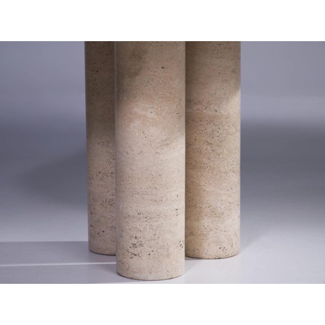 Il Colonnato Dining Table in Travertine by Mario Bellini for Cassina, 1970s For Sale - Image 6 of 9