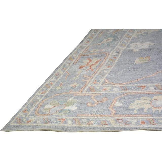 2010s Contemporary Oushak Hand Knotted Wool Rug,10'X14' For Sale - Image 5 of 6