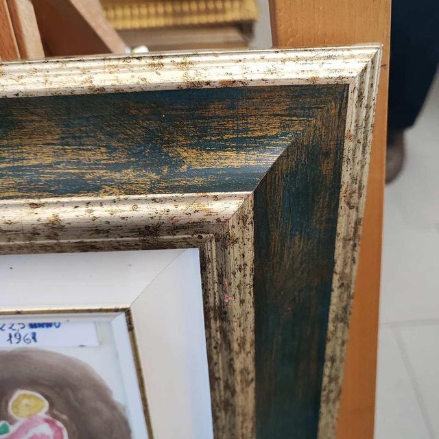 Virgilio Guidi, Figures, Oil on Canvas, Framed For Sale - Image 4 of 11