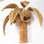 Wood Palm Rattan Wall Sconces, Set of 2 For Sale - Image 7 of 14