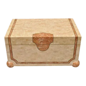 Late 20th Century Robert Marcius Casa Bique Tessellated Stone Trunk Box Chest