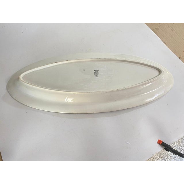 Large Dish from the Digoin-Sarreguemines Factory, 1930s For Sale - Image 14 of 15
