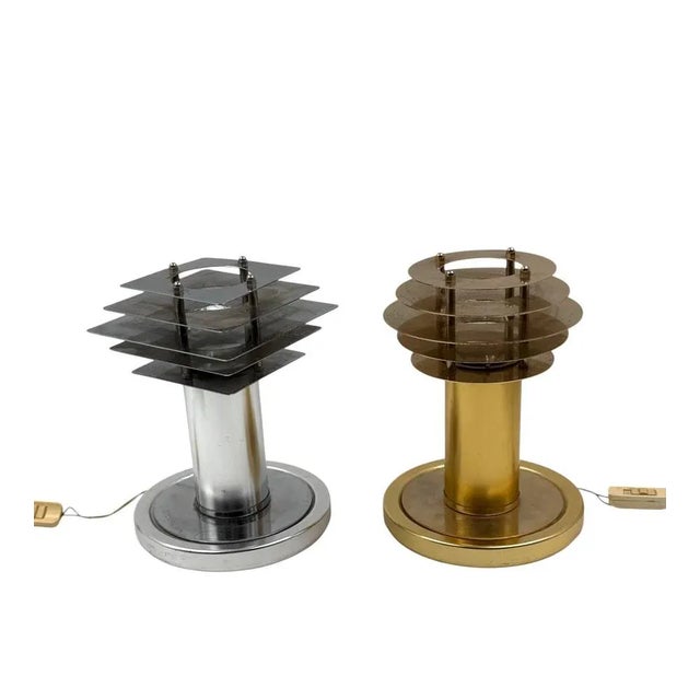 Space Age Table Lamps, Italy, 1970s, Set of 2 For Sale - Image 15 of 18
