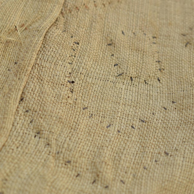 Early 20th Century Kuba Royal Appliquéd Raffia Textile 132x23 Inch For Sale - Image 4 of 11