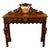 Wood Antique Carved Oak Hall Table Skipworth Family Painted Royal Coat of Arms 1860 For Sale - Image 7 of 18