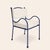 Blue Panarea Armchair in Stone & White Upholstery Panarea by Ceraudo For Sale - Image 8 of 8
