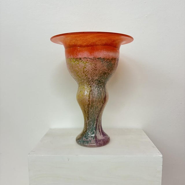 Glass Can Can Vase by Kjell Engman for Kosta Boda, Sweden, 1980s For Sale - Image 7 of 13