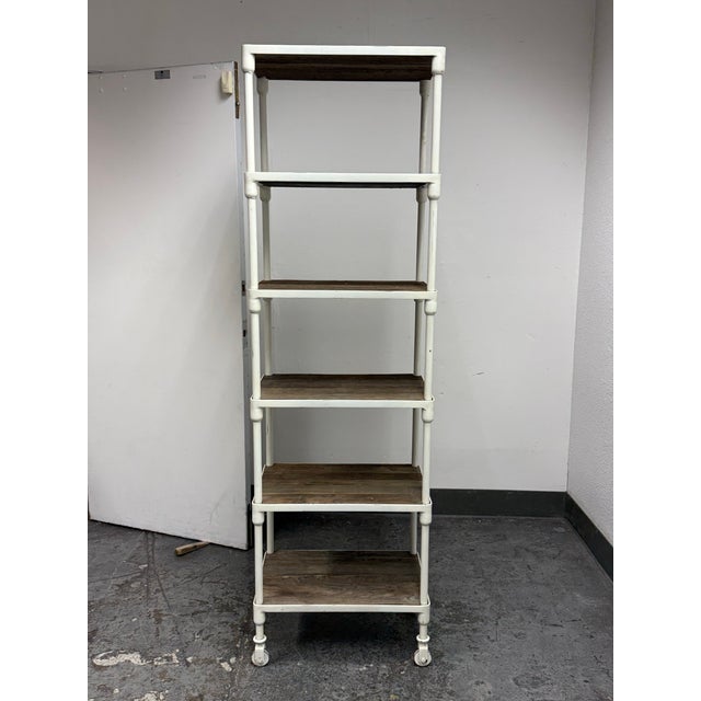 Design Plus Gallery presents a Pair of Dutch Industrial Narrow Single Shelving Units by Luay Al-Rawi for Restoration...