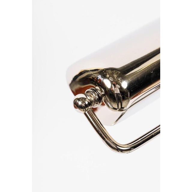 1920s Small Art Deco Nickel-Plated Swiveling Table Lamp, Vienna, 1920s For Sale - Image 5 of 8