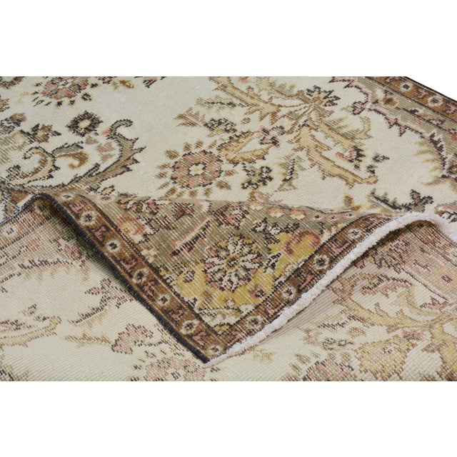 Vintage Turkish Anatolian Hand Knotted Wool Rug, 4' X 7'2" For Sale In New York - Image 6 of 6