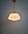 Copper Art Deco Pendant Light in White Opaline Glass, 1920s For Sale - Image 8 of 12