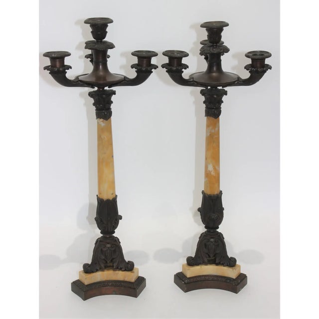 Candlsticks Antique Charles X - A Pair For Sale - Image 13 of 15