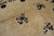 Antique Peking Chinese Floral Ivory Square 1880s Rug, Country of Origin: China, Circa Date: 1880s. This exceptional piece...