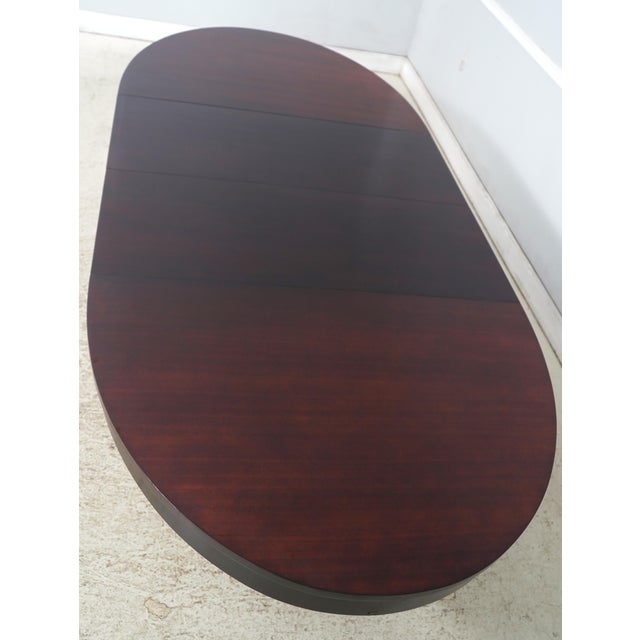Baker Mahogany Barbara Barry Oval Dining Table For Sale - Image 15 of 18