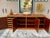 Wood Vintage Credenza Chinese Chippendale Over Grasscloth For Sale - Image 7 of 11