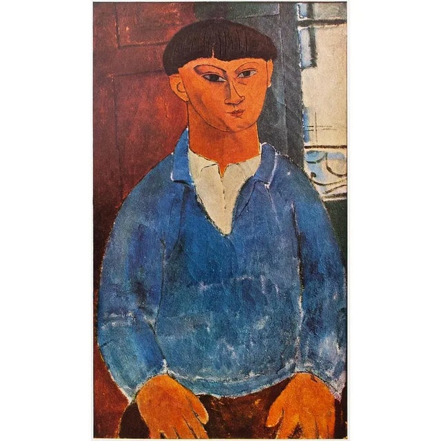 1940s After A. Modigliani "Painter Kisling", First Edition Swiss Full-Color Print For Sale