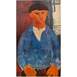 1940s After A. Modigliani "Painter Kisling", First Edition Swiss Full-Color Print