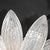 Modern Late 20th Century Modernist Hand-Blown Murano Glass Reeded Leaf Form Chandelier W/ 24k White Gold For Sale - Image 3 of 18