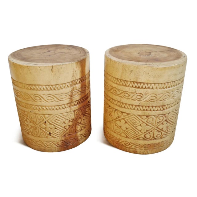 Java Natural Side Table Stand Chairish