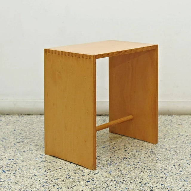 Beige Sgabillo Stool by Max Bill for Zanotta For Sale - Image 8 of 8