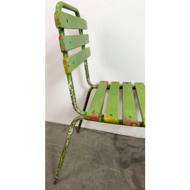 Vintage Industrial Green Chair, 1960s For Sale - Image 9 of 18