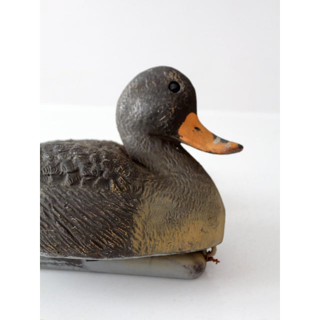 Vintage 1970s Victor Mallard Hen Duck Decoy With Weight For Sale - Image 14 of 14