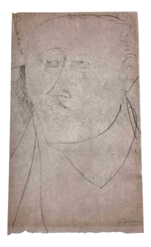 Amedeo Modigliani, Portrait of a Man, Limited Edition Lithograph, Early 20th Century