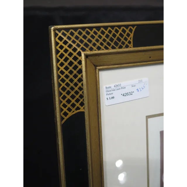 W. King Ambler Framed Floral Print in Neoclassical Frame. New floor model. Condition: Excellent Clean Original Finish &...