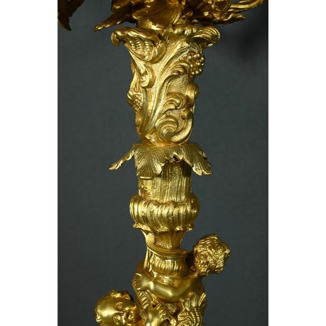 Napoleon III Bronze Candleholders, Set of 2 For Sale - Image 16 of 18