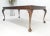 Henredon Banded Burl Walnut Ball & Claw Feet Chippendale Dining Table 2 Ext MINT For Sale - Image 12 of 12